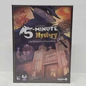 5 Minute Mystery Board Game the Museum of Everything Wiggles Spin Master NWT